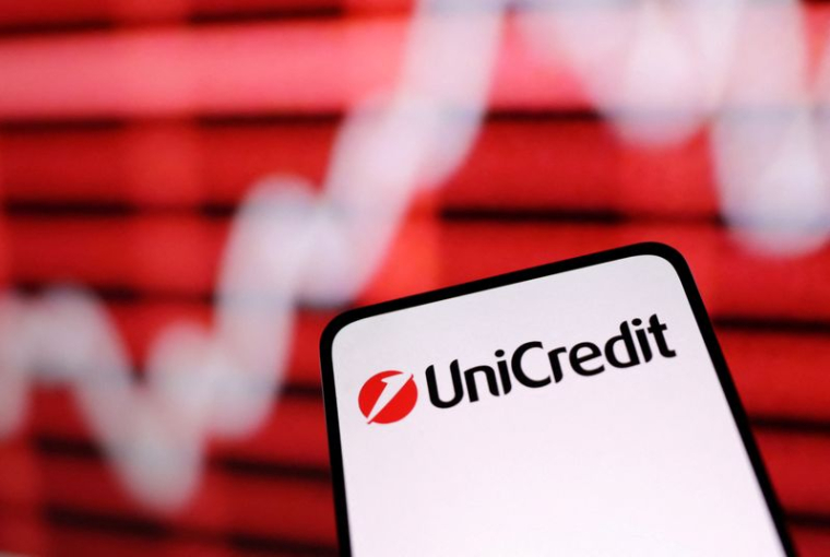 Le logo de la banque Unicredit