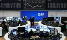 Graphique de l'indice allemand DAX à la bourse de Francfort