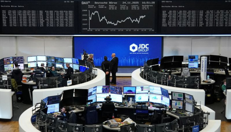 Graphique de l'indice allemand DAX à la bourse de Francfort