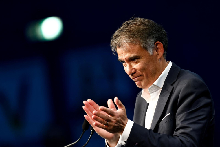Le premier secrétaire du parti socialiste Olivier Faure. ( AFP / SAMEER AL-DOUMY )
