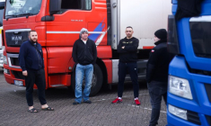 SUR LES ROUTES DU SUD DE L'ANGLETERRE, LA COLÈRE DES ROUTIERS