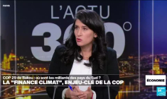 La finance climat, enjeu-clé des négociations à la COP29 de Bakou