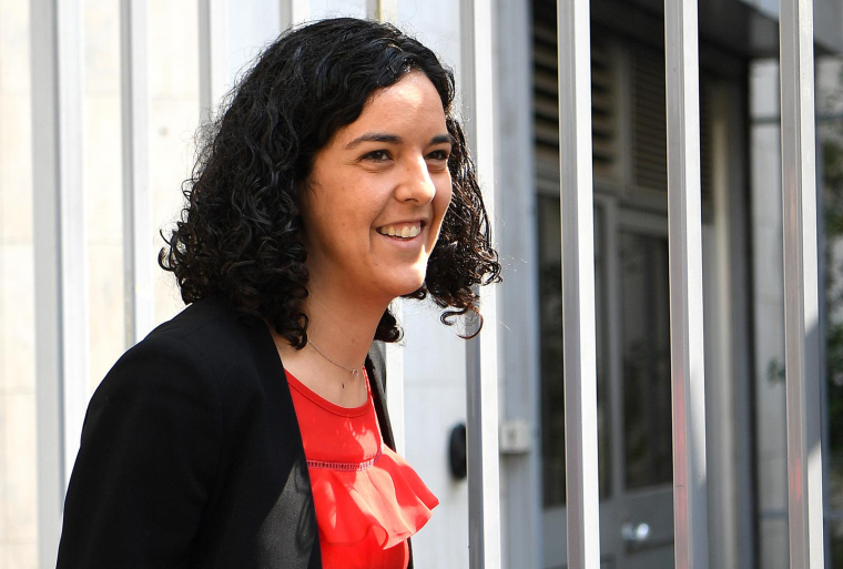 Manon Aubry, le 3 mai 2022, à Paris ( AFP / bERTRAND GUAY )