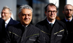 Visite de l'usine Renault de Sandouville en Normandie