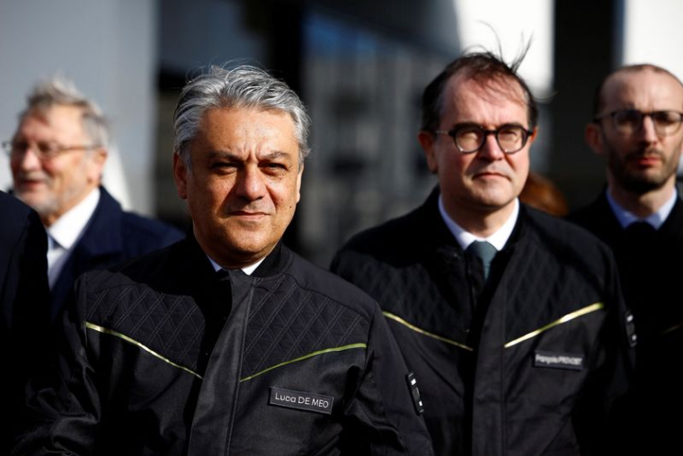 Visite de l'usine Renault de Sandouville en Normandie