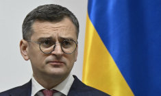 Dmytro Kouleba à Kiev, en Ukraine, le 15 avril 2024. ( AFP / GENYA SAVILOV )