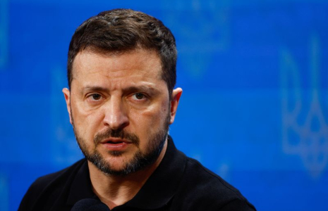 Le président ukrainien Zelensky tient une conférence de presse à Kyiv