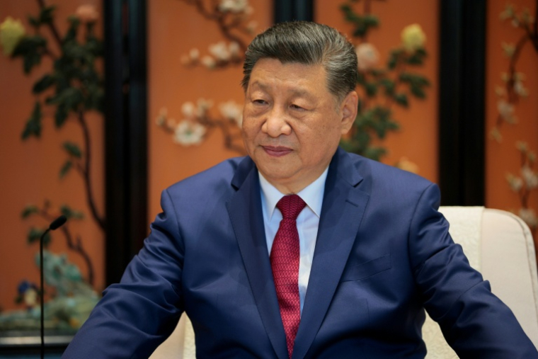 Le président chinois Xi Jinping s'entretient avec son homologue américain Donald Trump, le 15 mai 2026 à Pékin ( POOL / Evan Vucci )