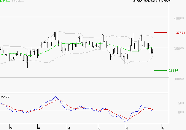VIRBAC SA : Une consolidation vers les supports est probable