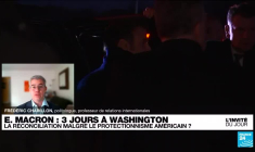 Emmanuel Macron à Washington : "on a retrouvé un mode de dialogue serein"