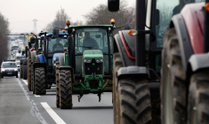 Manifestations nationales d'agriculteurs, près de Paris