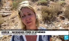 Incendies en Grèce : habitants et touristes évacués en masse