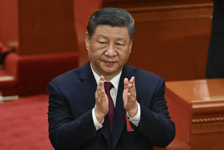 Xi Jinping à Pékin, en Chine, le 11 mars 2025. ( AFP / PEDRO PARDO )