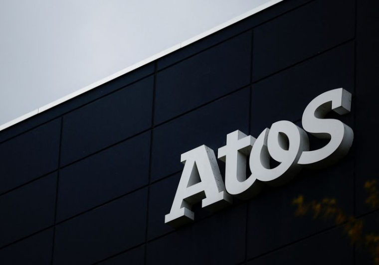 Le logo de la société française de conseil en informatique Atos