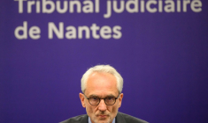Le procureur de Nantes Antoine Leroy,  le 25 avril 2025 à Nantes ( AFP / Loic VENANCE )