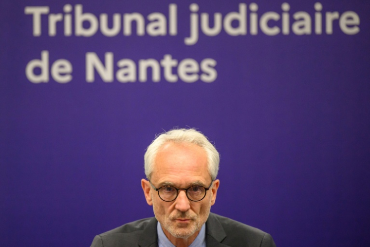 Le procureur de Nantes Antoine Leroy, le 25 avril 2025 à Nantes ( AFP / Loic VENANCE )