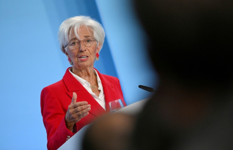 La présidente de la BCE Christine Lagarde, lors d'une conférence de presse à Francfort, le 5 juin 2025 ( AFP / Kirill KUDRYAVTSEV )