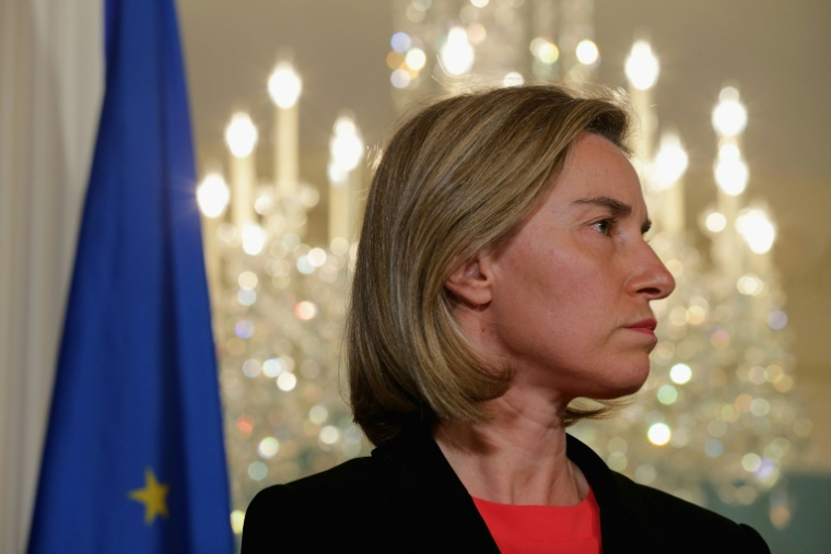 Federica Mogherini à Washington, le 4 mai 2016 ( GETTY IMAGES NORTH AMERICA / CHIP SOMODEVILLA )