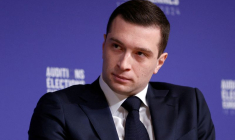 Photo d'archives: Jordan Bardella, président du parti d'extrême droite français Rassemblement national (RN)