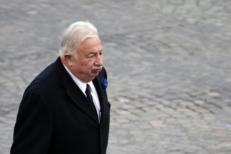 Le président du Sénat Gérard Larcher à Paris le 11 novembre 2025 ( AFP / STEPHANE DE SAKUTIN )