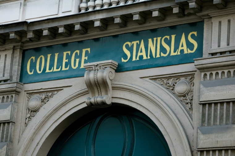 Le collège privé Stanislas, le 18 janvier 2024 à Paris ( AFP / Thomas SAMSON )