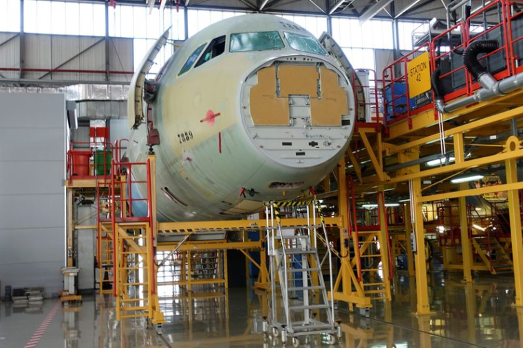 CORONAVIRUS: L'USINE D'ASSEMBLAGE D'A320 D'AIRBUS À TIANJIN RESTE FERMÉE