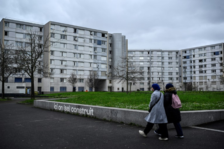 Le quartier du Franc-Moisin à Saint-Denis, en Seine-Saint-Denis, le 13 mars 2024 ( AFP / JULIEN DE ROSA )
