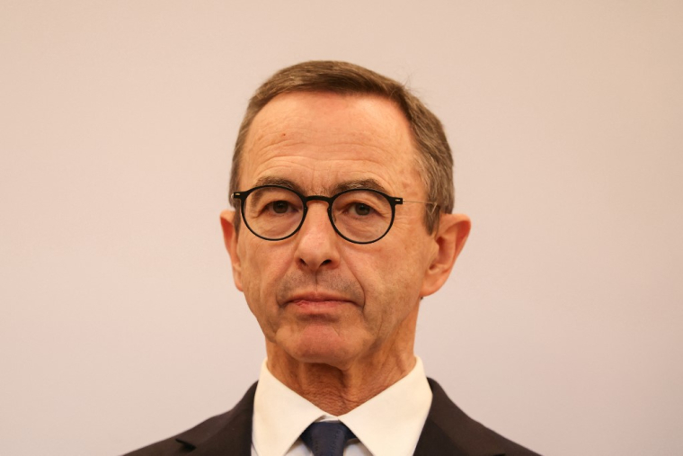 Bruno Retailleau à Paris, le 13 octobre 2025. ( AFP / ALAIN JOCARD )