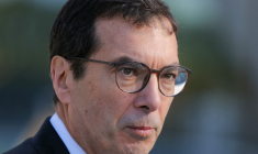 Jean-Pierre Farandou, le 3 mai 2024, à Paris ( POOL / THOMAS SAMSON )