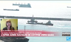 Un premier bateau rempli d'aide humanitaire en route vers la bande de Gaza
