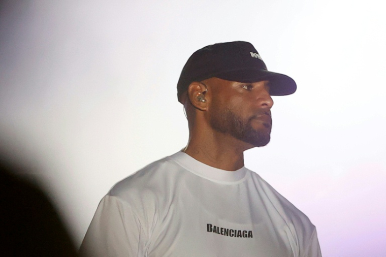 Le rappeur Booba aux Francofolies de La Rochelle, le 15 juillet 2022 ( AFP / ROMAIN PERROCHEAU )