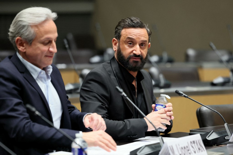 Cyril Hanouna à Paris, le 14 mars 2024. ( AFP / ALAIN JOCARD )