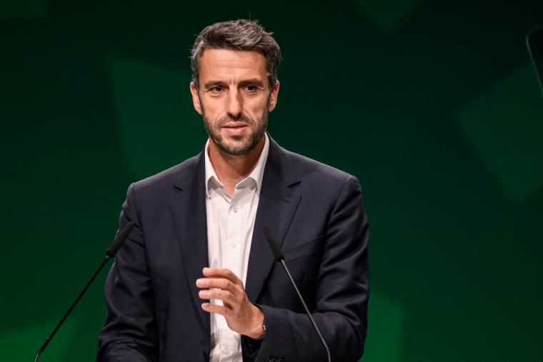 Tony Estanguet à Lausanne, en Suisse, le 24 juin 2026. ( AFP / FABRICE COFFRINI )
