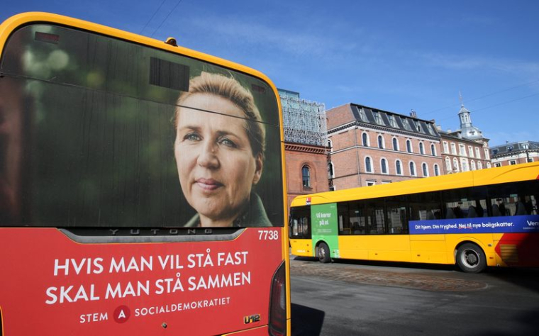 Affiches électorales à Copenhague