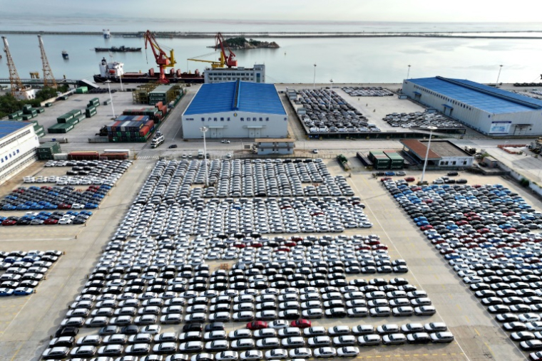 Le port de Lianyungang, dans la province du Jiangsu, dans le nord-est de la Chine le 15 juillet 2025 ( AFP / - )