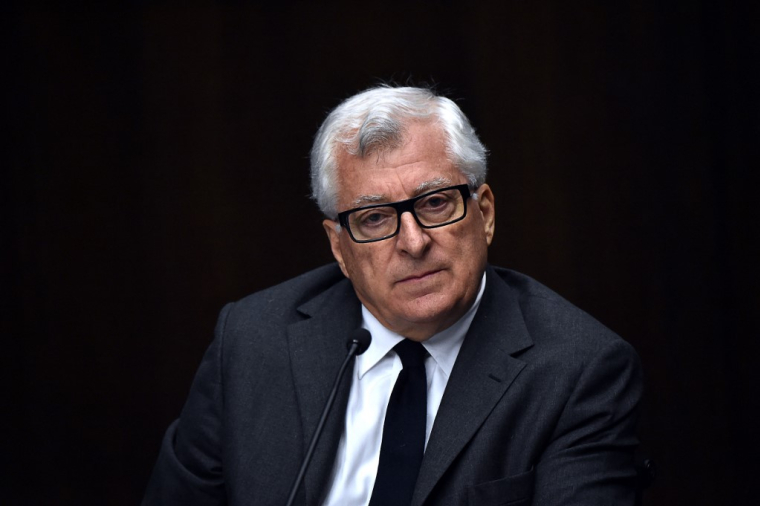 Patrizio Bertelli à Milan, le 2 mai 2015. ( AFP / GIUSEPPE CACACE )
