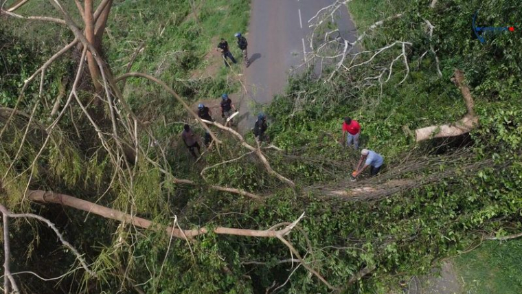 Aftermath of Cyclone Chido, in Mayotte