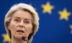 Ursula von der Leyen, le 29 avril 2026, à Strasbourg ( AFP / SEBASTIEN BOZON )
