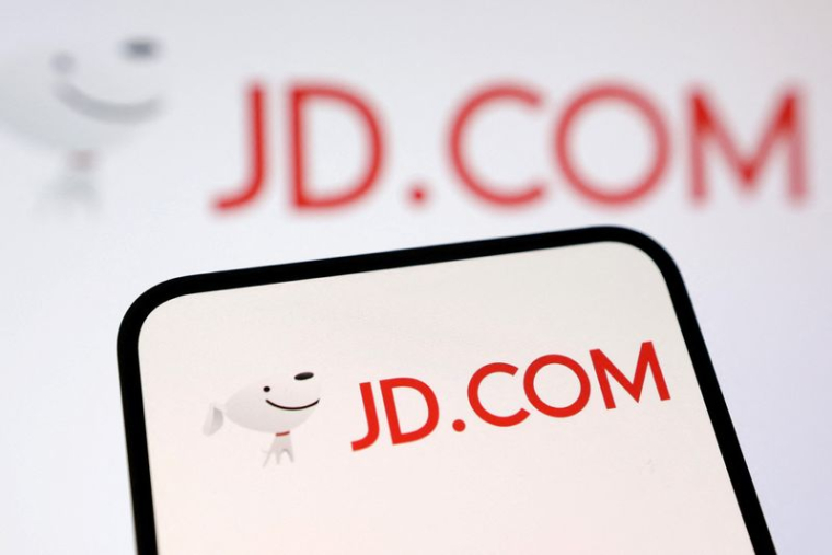 L'illustration montre le logo JD.COM