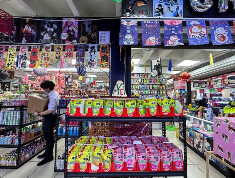 Des produits fabriqués en Chine dans un magasin spécialisé dans les importations chinoises