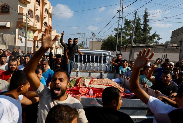 Funérailles d'une famille tuée à Gaza
