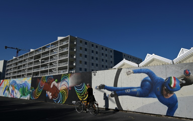 Le chantier du Village olympique de Milan le 31 juillet 2025 ( AFP / Stefano RELLANDINI )