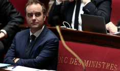 Le Premier ministre, Sébastien Lecornu, le 31 octobre 2025 à l'Assemblée natioale, à Paris ( AFP / Thibaud MORITZ )