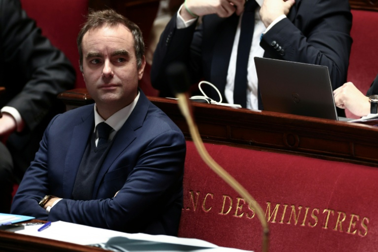 Le Premier ministre, Sébastien Lecornu, le 31 octobre 2025 à l'Assemblée natioale, à Paris ( AFP / Thibaud MORITZ )