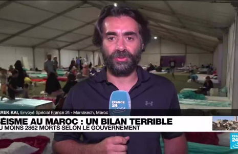 Séisme au Maroc : un premier centre d'hébergement ouvre dans un stade de foot de Marrakech
