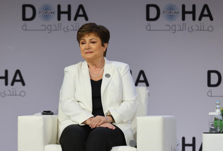 La directrice générale du Fonds monétaire international, Kristalina Georgieva ( AFP / KARIM JAAFAR )