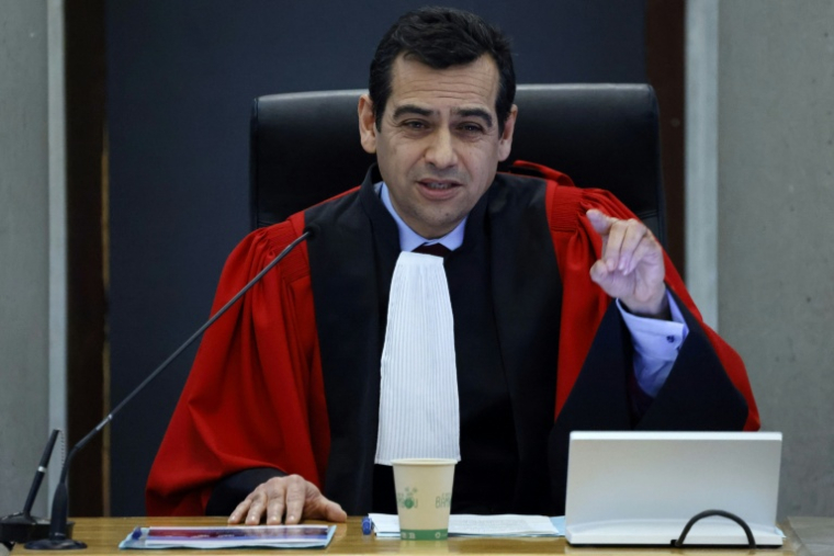 Peimane Ghaleh-Marzban, alors président judiciaire de Bobigny, lors d'une audience de rentrée à Bobigny, le 22 janvier 2024 ( AFP / Ludovic MARIN )