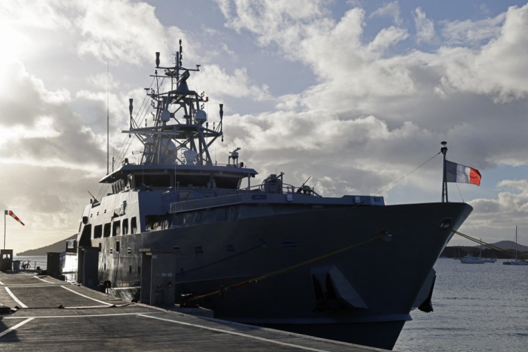 Le patrouilleur "Auguste Bénébig" de la Marine française, à Nouméa, en 2003 (illustration) ( AFP / LUDOVIC MARIN )