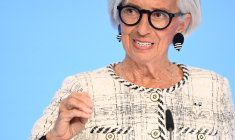 La présidente de la BCE Christine Lagarde à Francfort sur le Main, le 30 avril 2026 ( AFP / Kirill KUDRYAVTSEV )