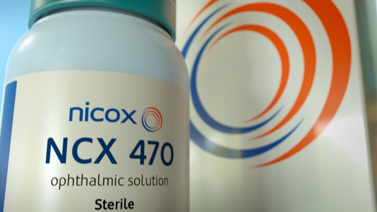 Un flacon du traitement NCX 470 de Nicox. (Crédits: Nicox)